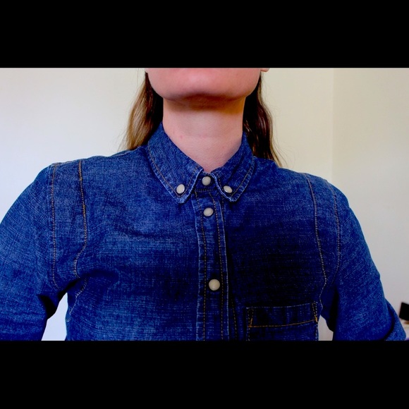 Coin Button-up Denim Jacket - Picture 2 of 5